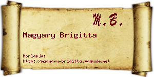 Magyary Brigitta névjegykártya